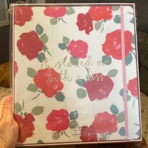 Kate Spade Brushy Rose Bridal Planner new in box bride agenda book